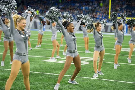 detroit lions cheerleader uniform|detroit lions cheerleader dresses.